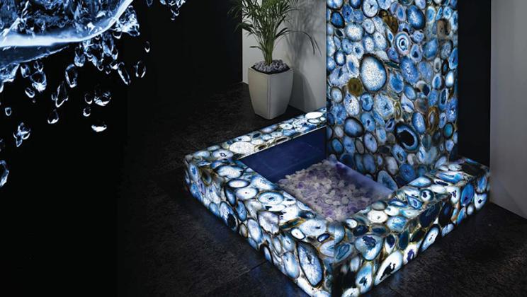 Slabs Gemstone Serie Pierre Naturelle Olympia Tile